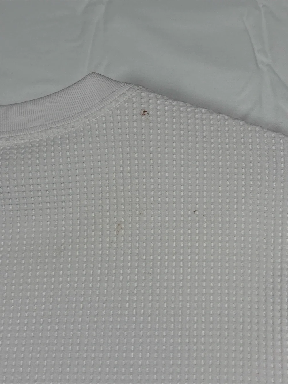 Vuori Tech Waffle Men's Crewneck Sweater - White